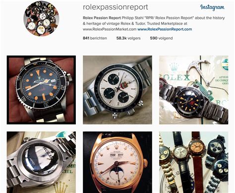 rolex passion market instagram|vintage rolex watch collectors.